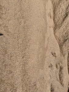 casting plaster in sand